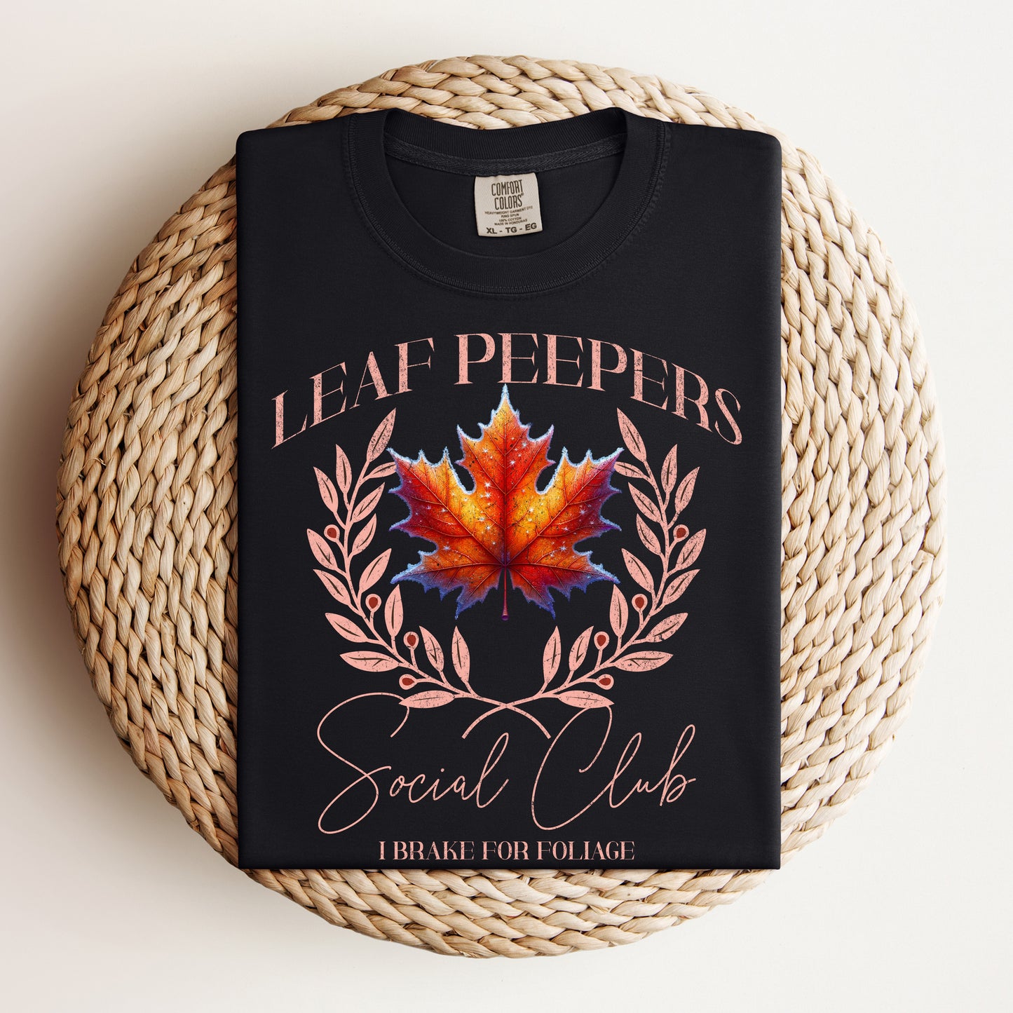 Leaf Peepers Social Club Shirt: New England Fall Foliage Apparel