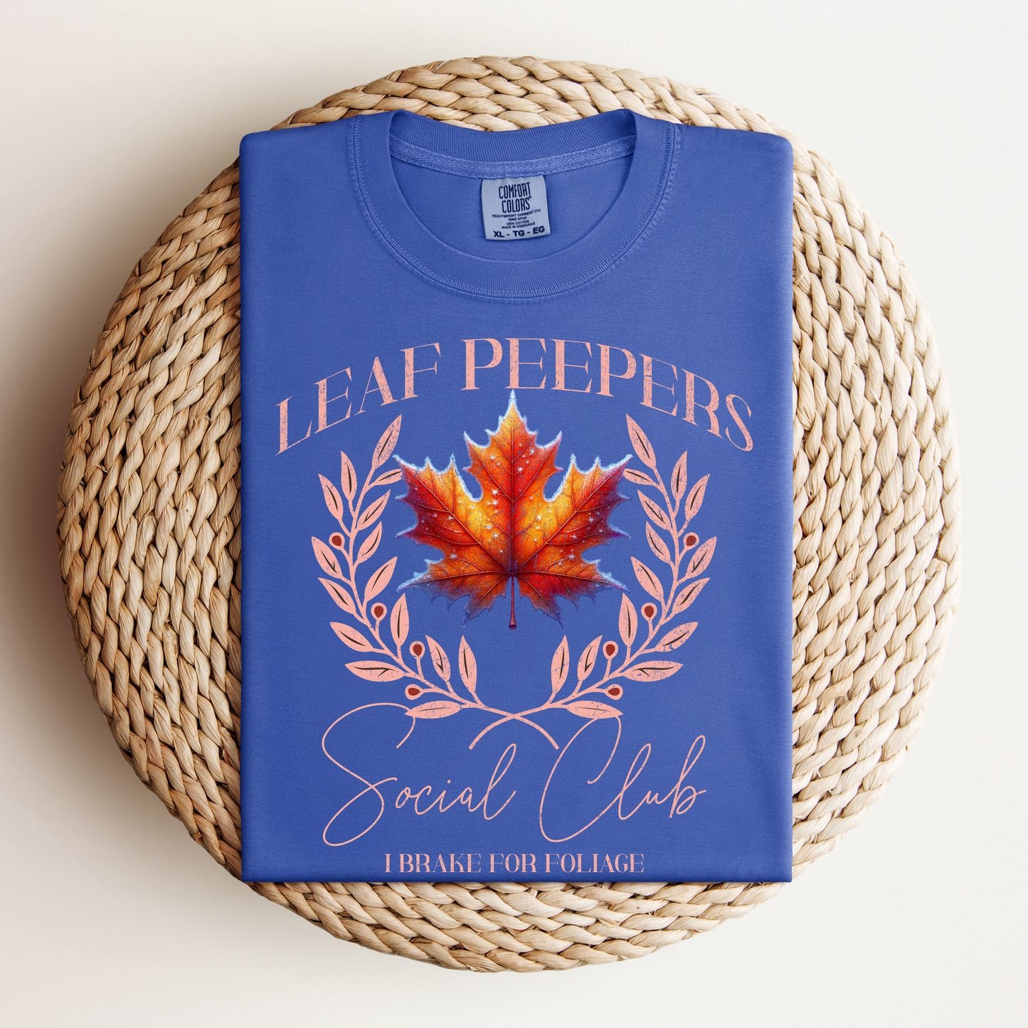 Leaf Peepers Social Club Shirt: New England Fall Foliage Apparel