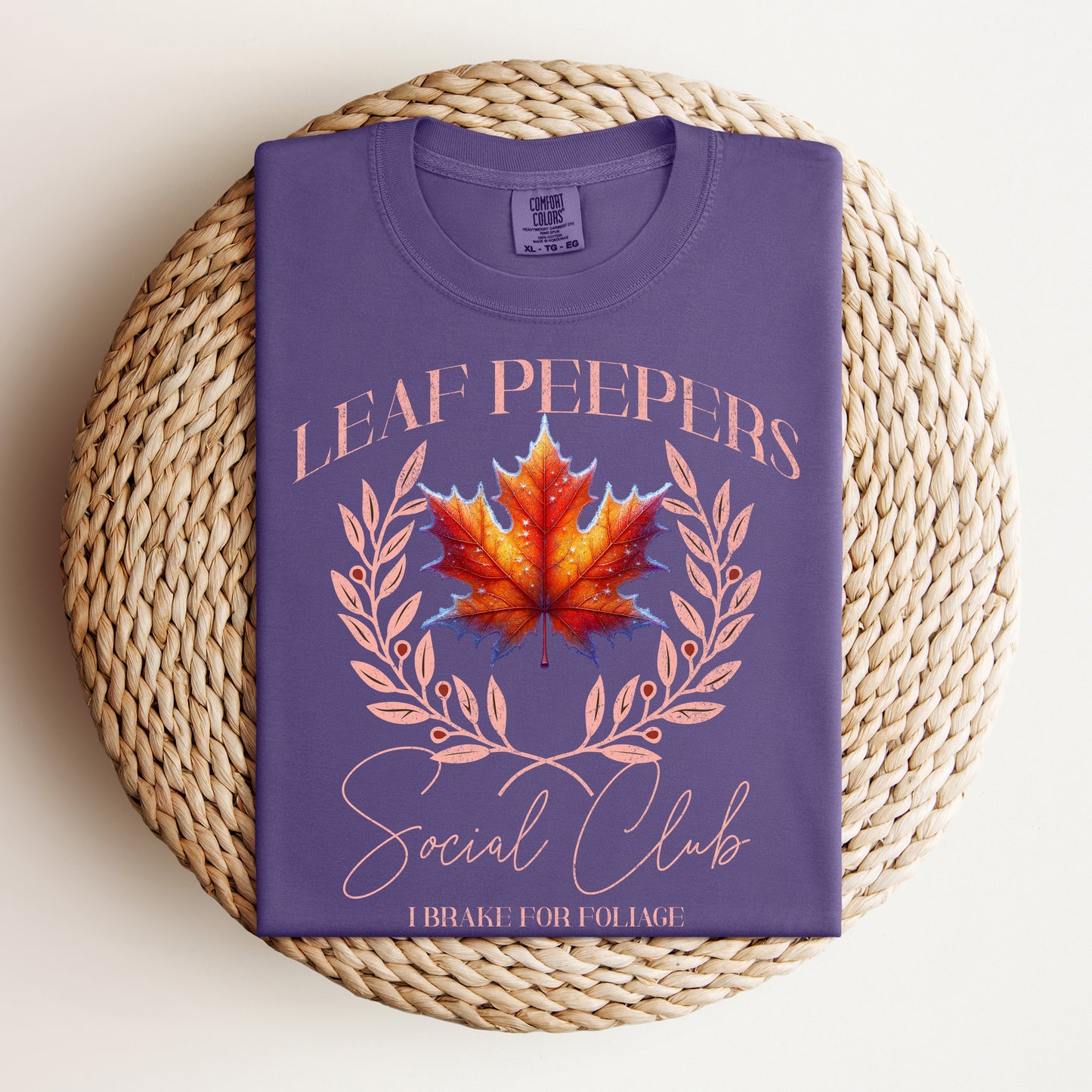 Leaf Peepers Social Club Shirt: New England Fall Foliage Apparel