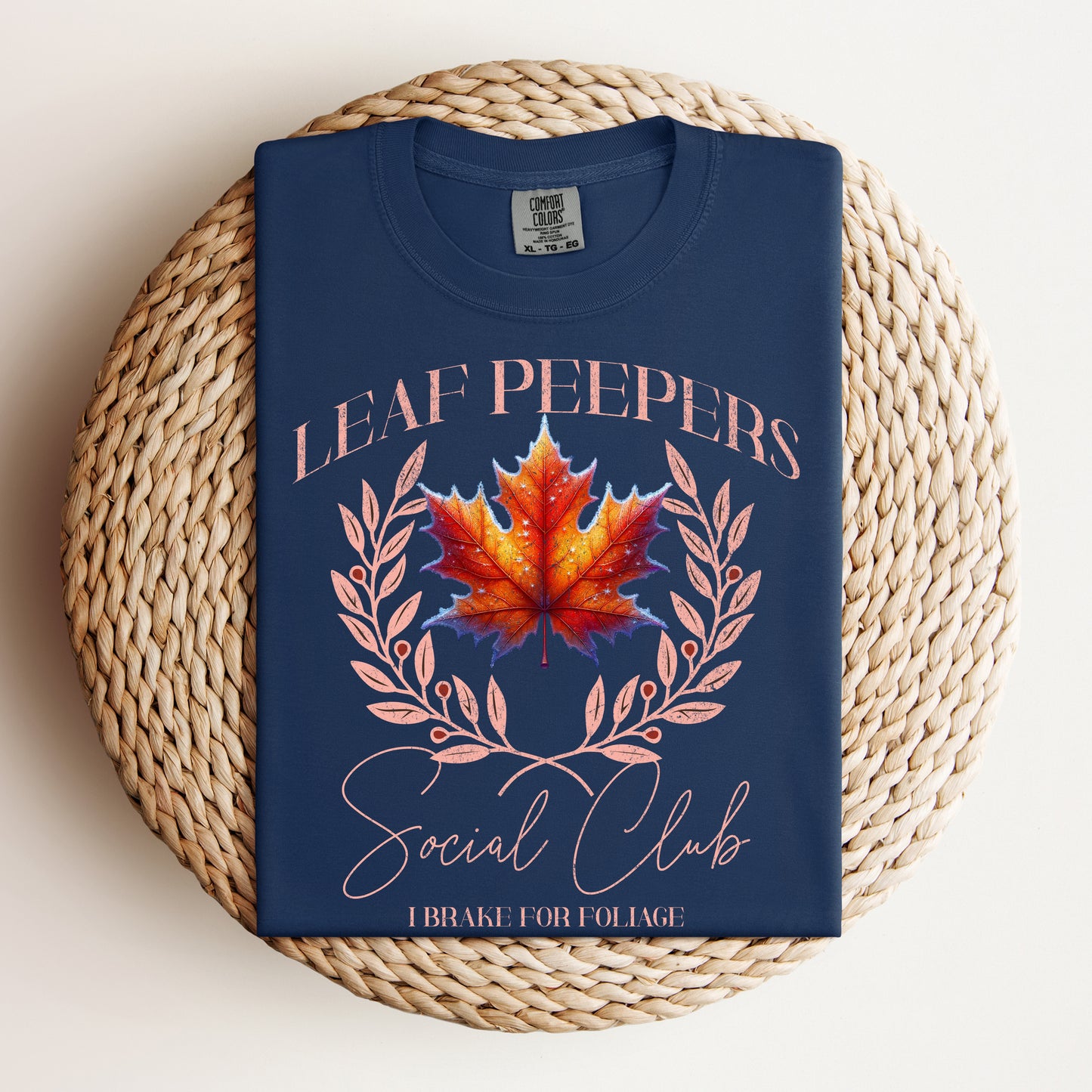 Leaf Peepers Social Club Shirt: New England Fall Foliage Apparel