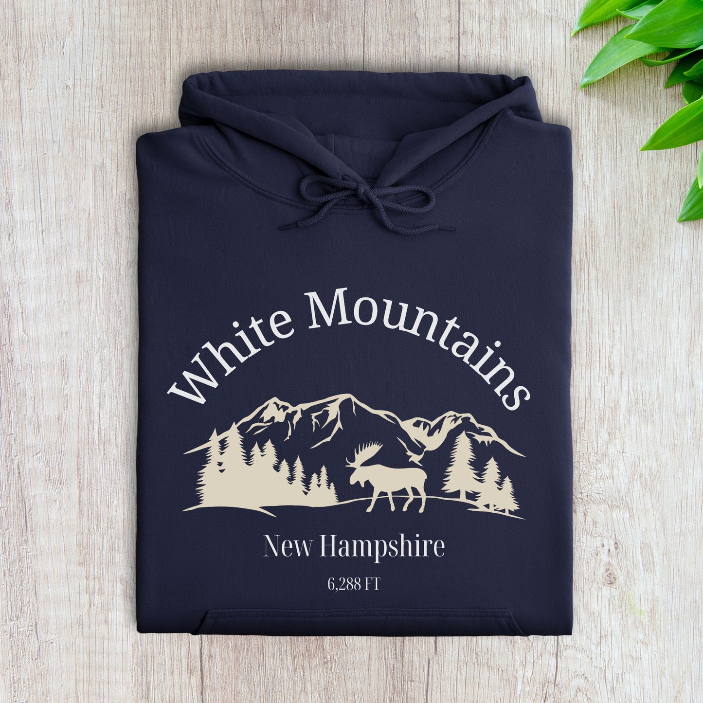 White Mountains New Hampshire Hooded Sweatshirt