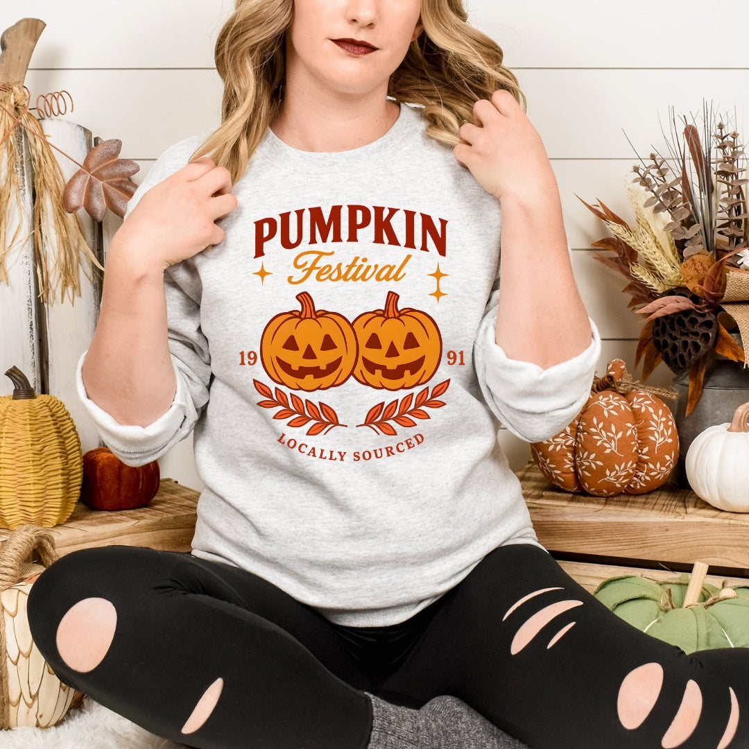 New Hampshire Pumpkin Festival Sweatshirt: Originally Sourced World Record in Keene, New Hampshire