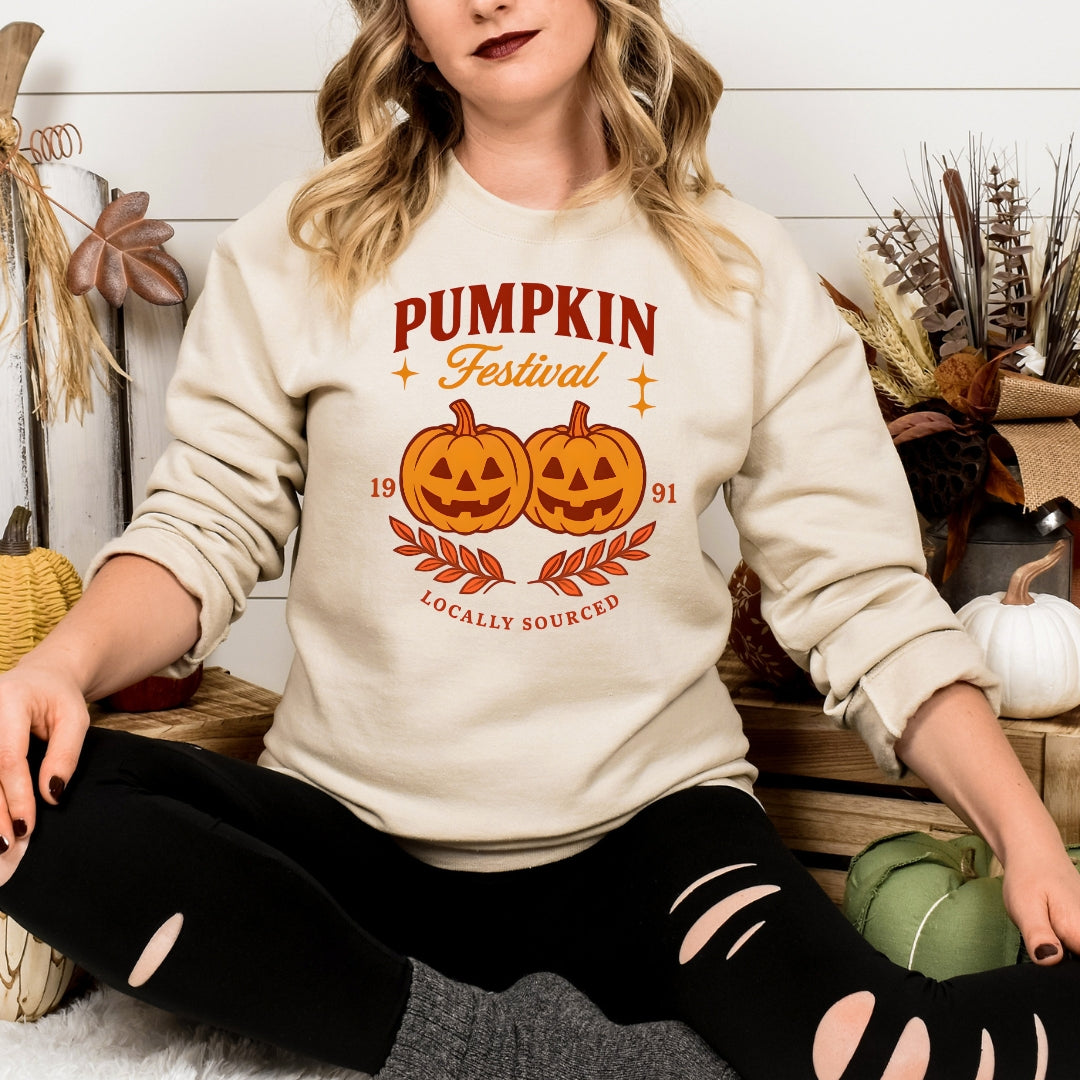New Hampshire Pumpkin Festival Sweatshirt: Originally Sourced World Record in Keene, New Hampshire