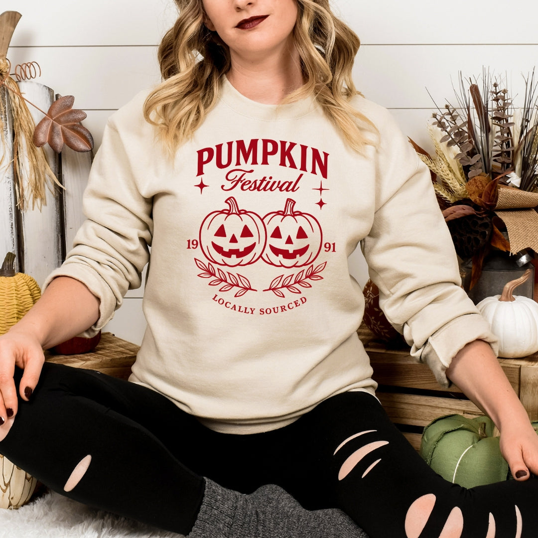 New Hampshire Pumpkin Festival Sweatshirt: Originally Sourced World Record in Keene, New Hampshire