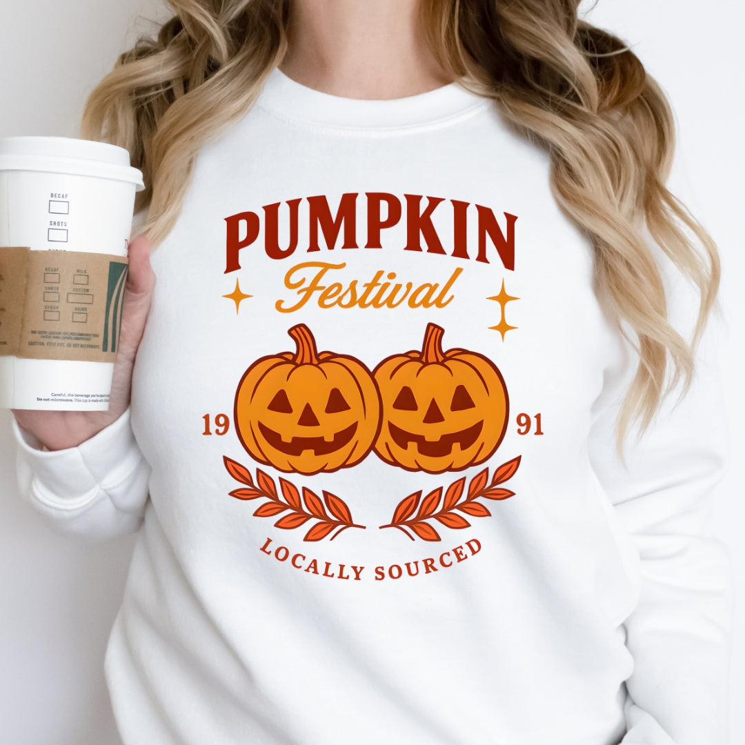 New Hampshire Pumpkin Festival Sweatshirt: Originally Sourced World Record in Keene, New Hampshire