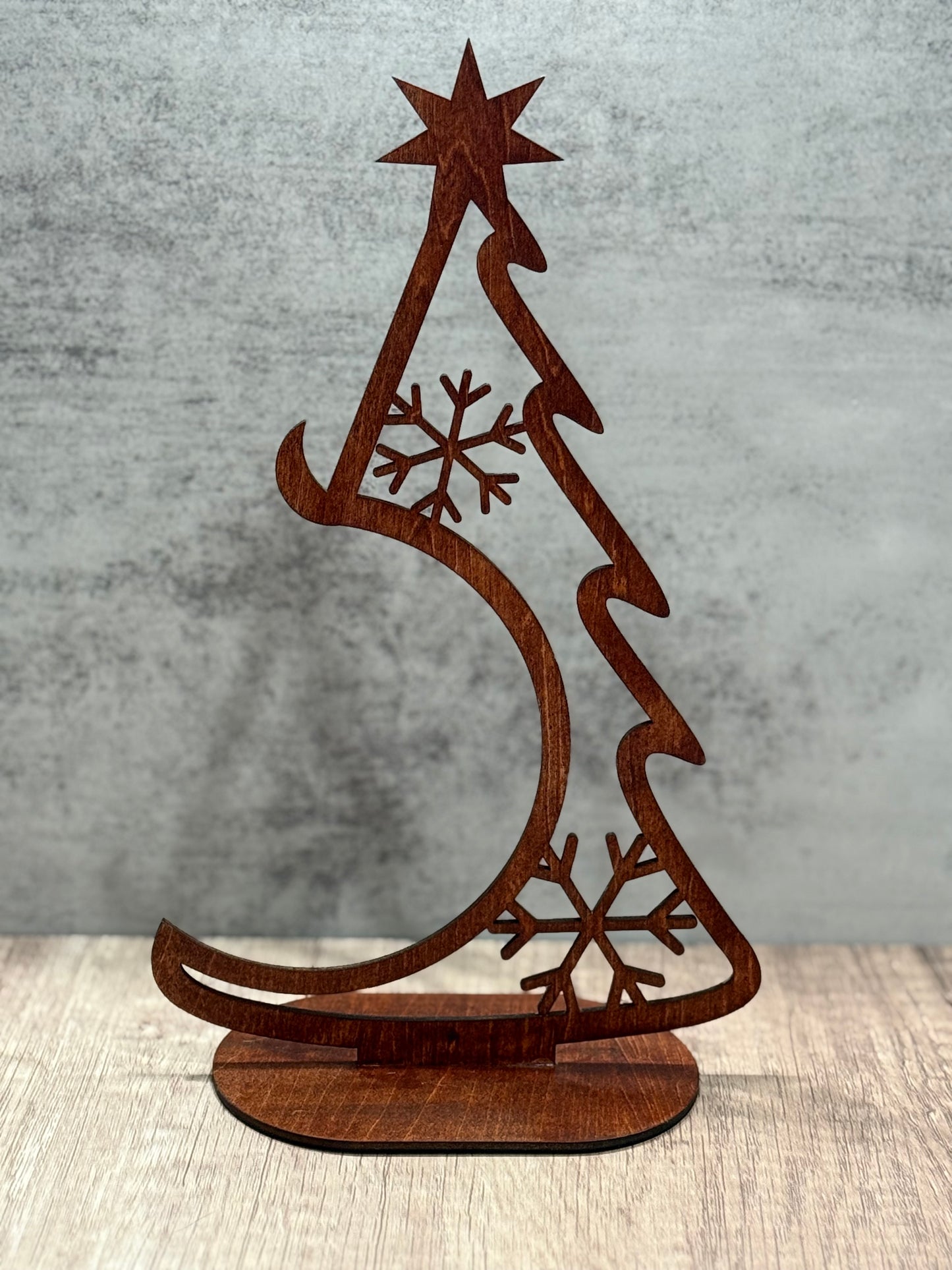 Laser Cut Christmas Tree Ornament Hanger Decor