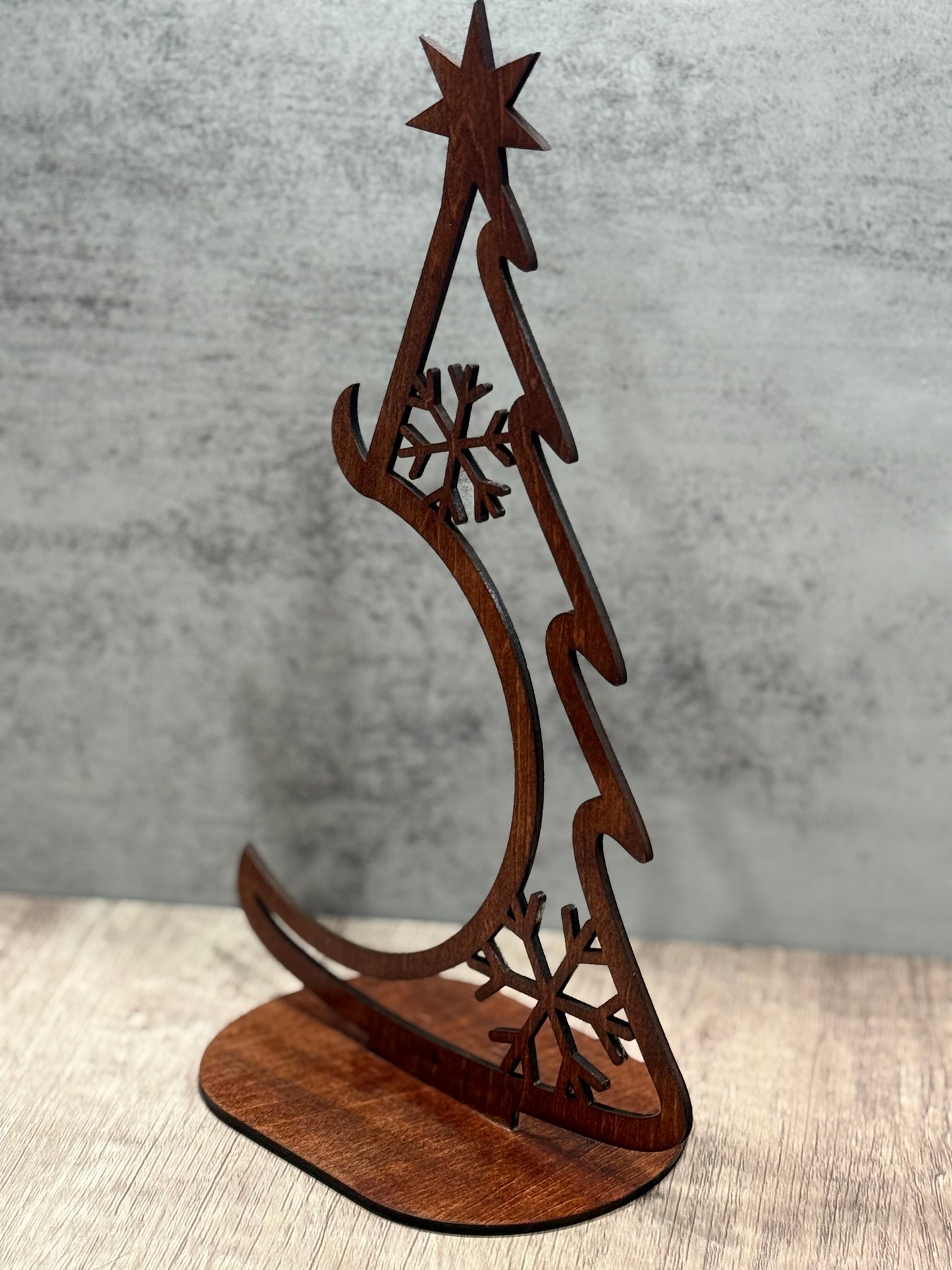 Laser Cut Christmas Tree Ornament Hanger Decor