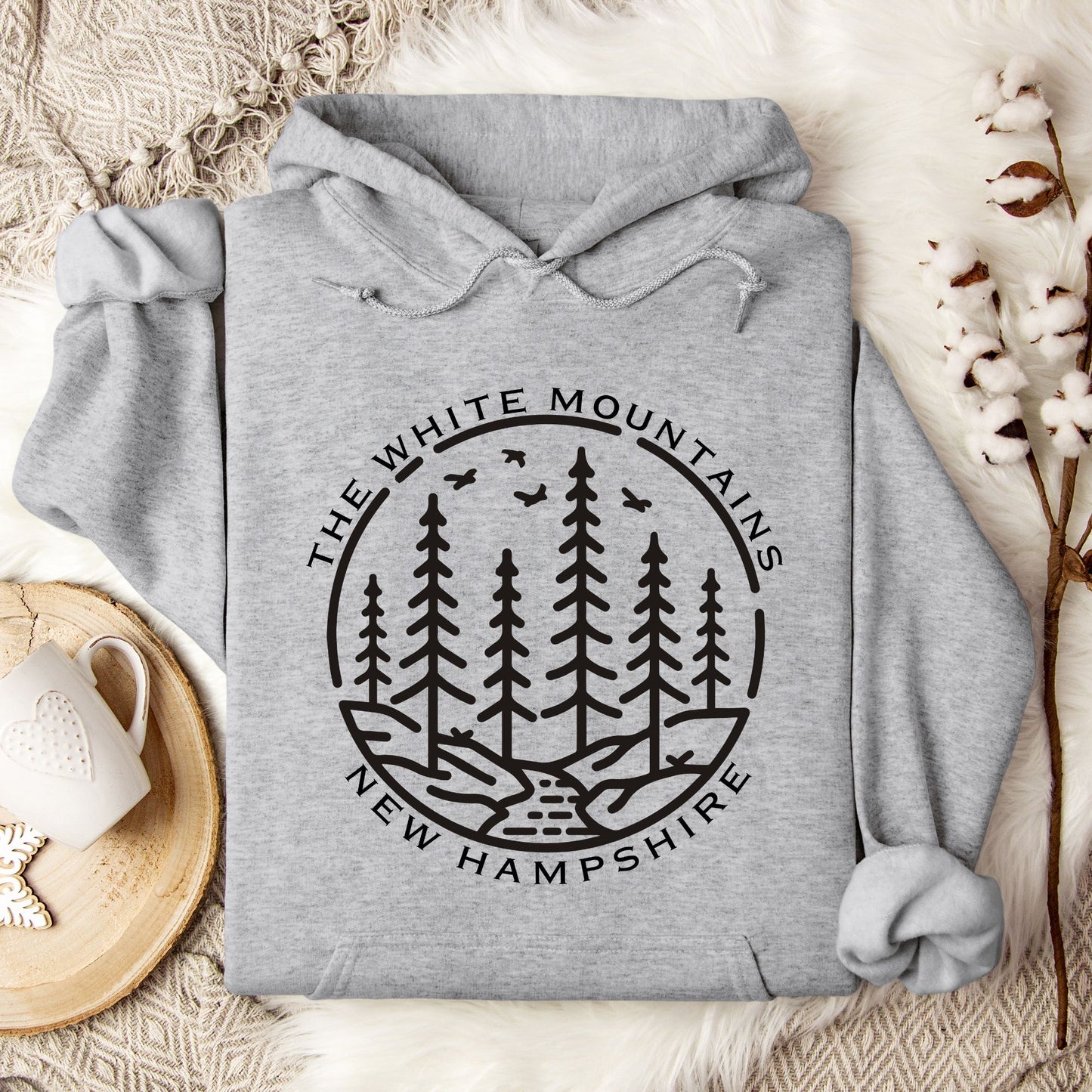 New Hampshire White Mountains Hooded Sweatshirt