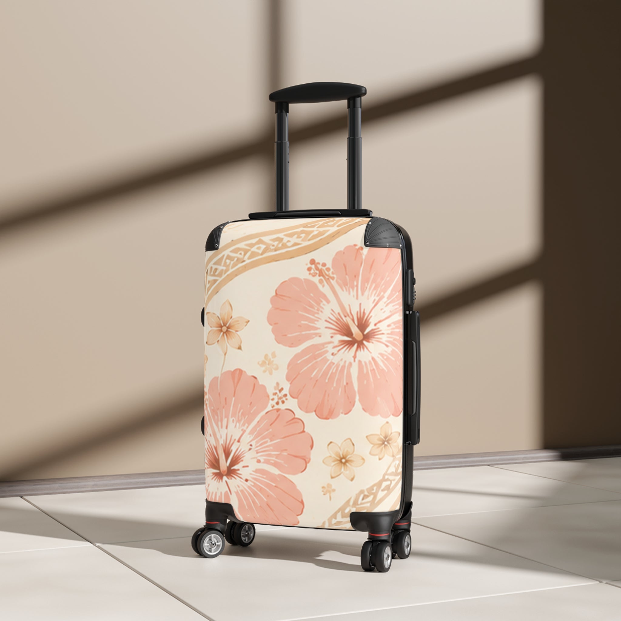 Island Bloom Hibiscus Suitcase — Tropical Floral Travel Case