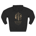 Fleece Hoodie — "Soft Doesn't Mean Weak" Floral Warrior Graphic