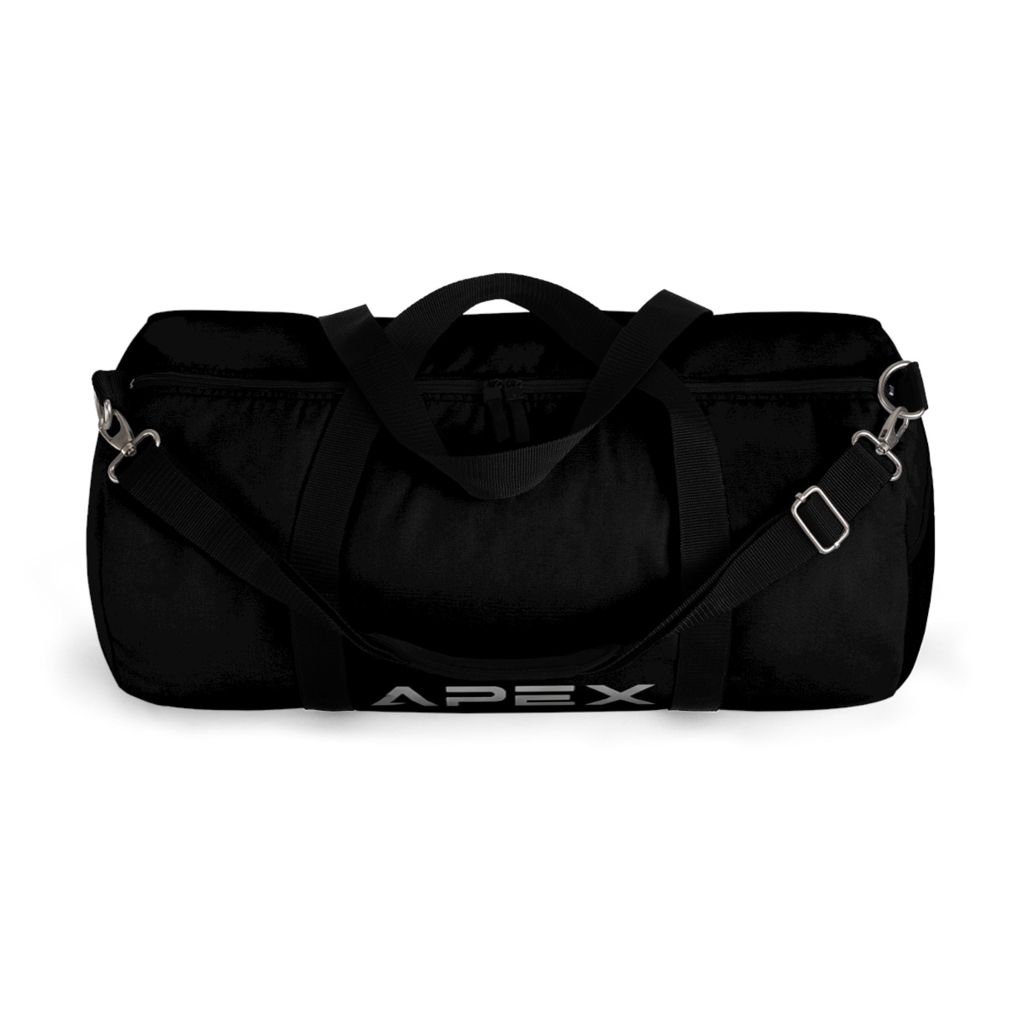 Apex Black Travel Duffel Bag — Durable Gym & Weekend Carryall