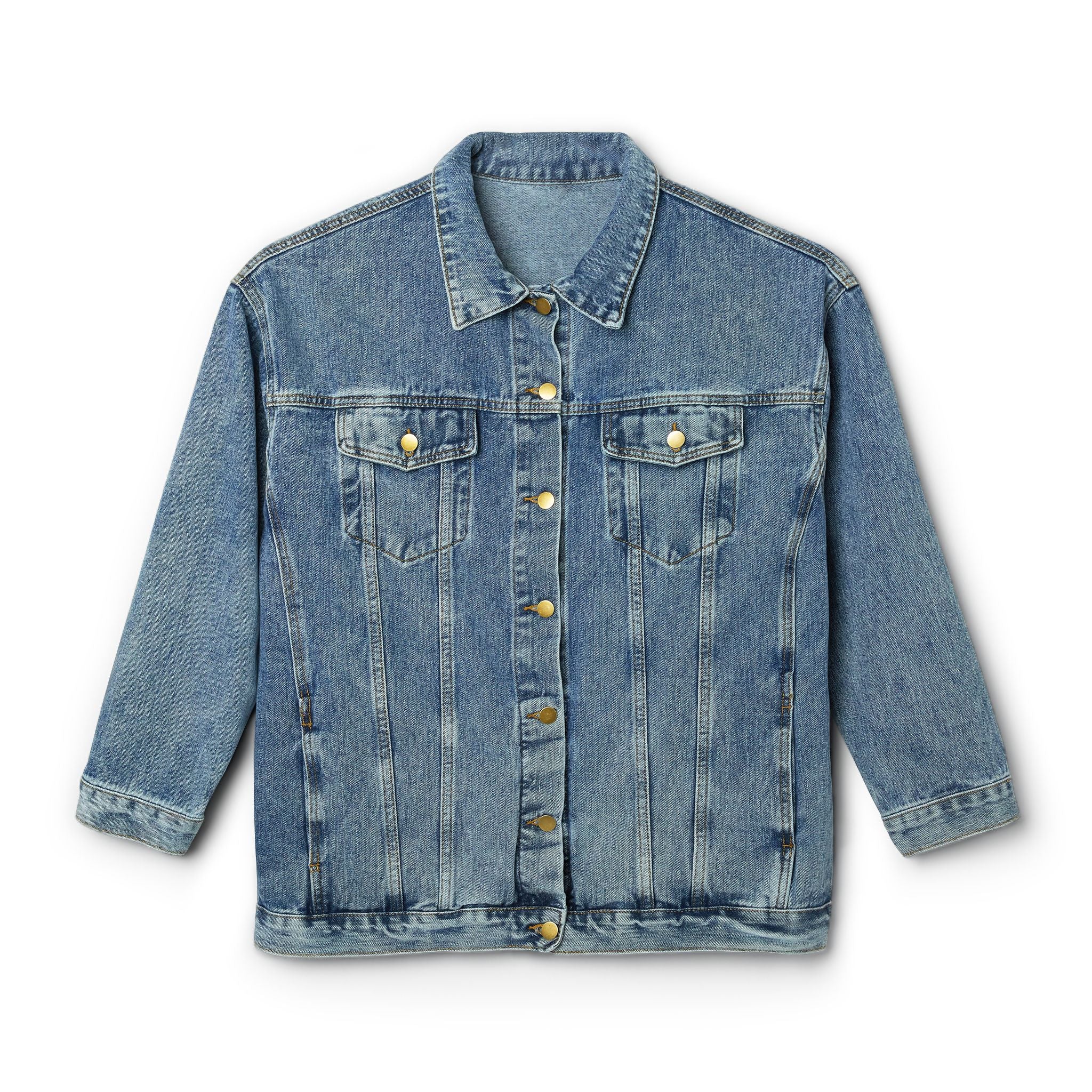 Classy With Backbone Denim Jacket — Women's Statement Jean Jacket