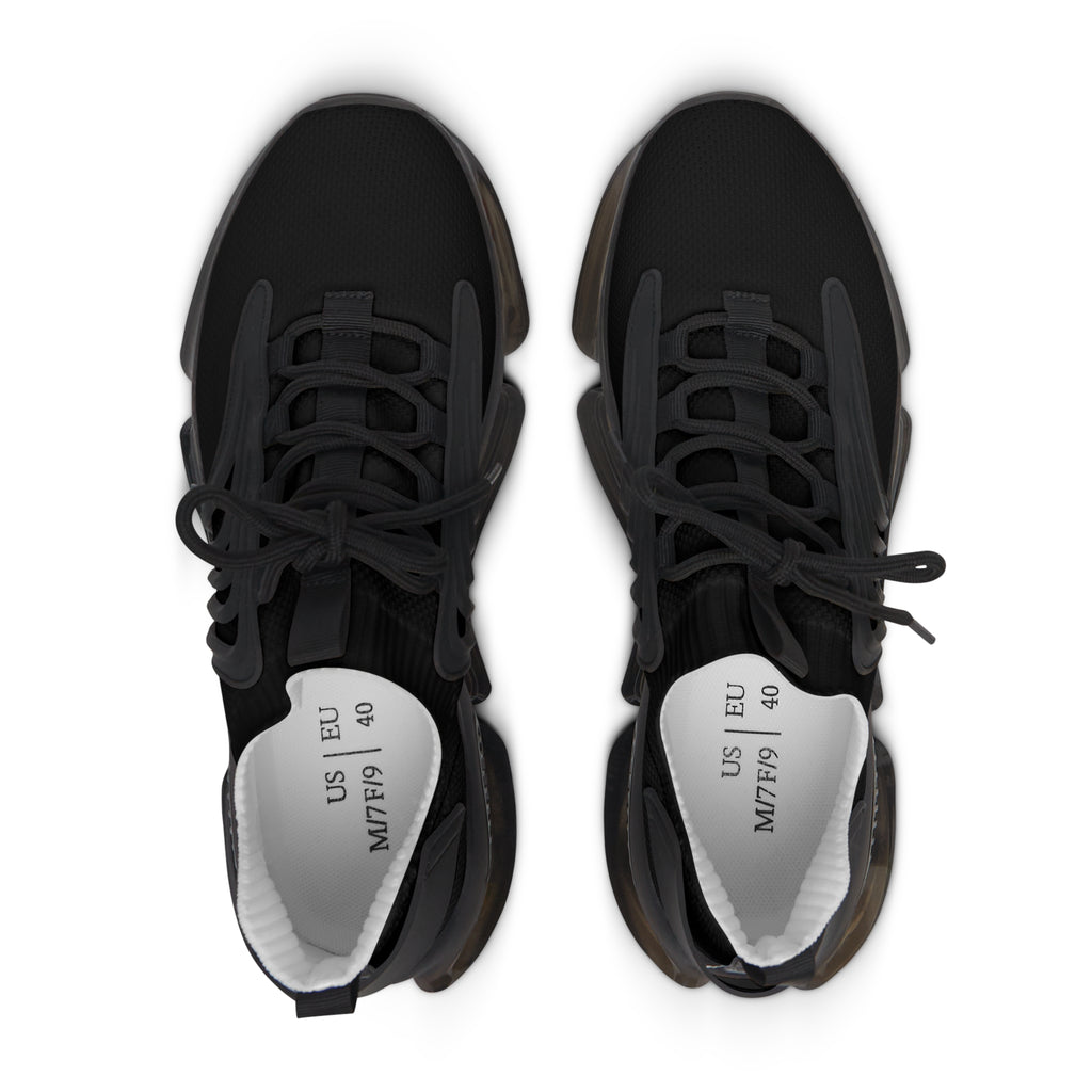 Apex Women's Black Mesh Sneakers — Lightweight Breathable Running Shoes