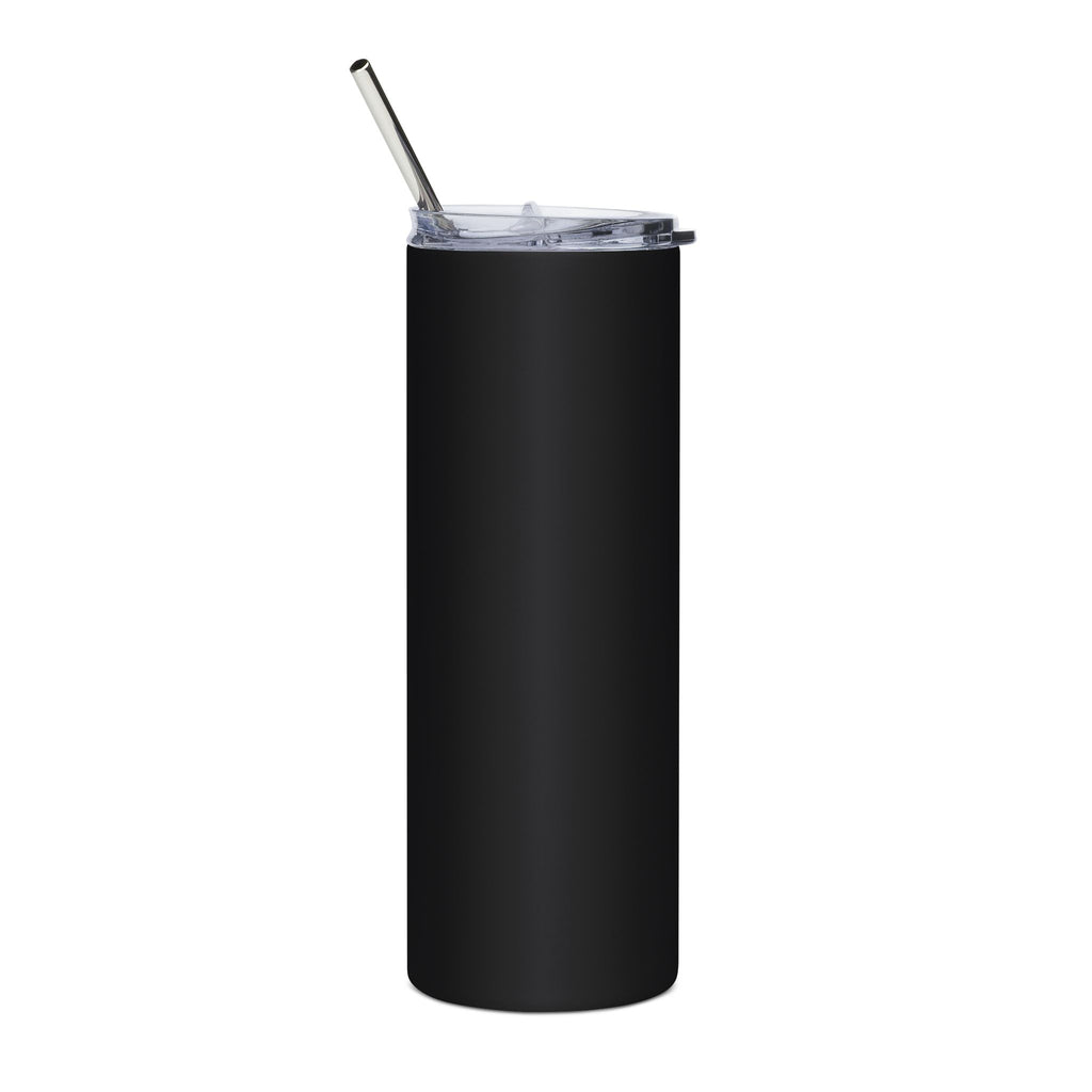 20oz Stainless Tumbler — "Confident Focused Powerful Unstoppable" Leopard Accent