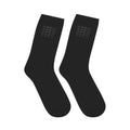 Black Mid-Length Socks — Everyday Athletic Comfort Crew Socks