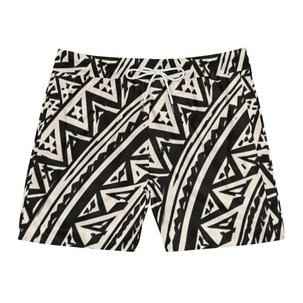 Night Shark Tooth Tribal Swim Shorts