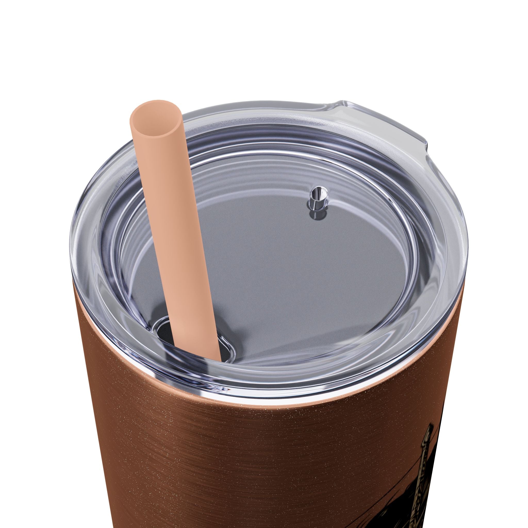 20oz Skinny Tumbler — “Built With Grace, Made of Steel” Warrior Woman Design