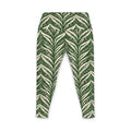 Rainforest Lau Ti Leaf Women's Yoga Pants — Tropical All-Over Print