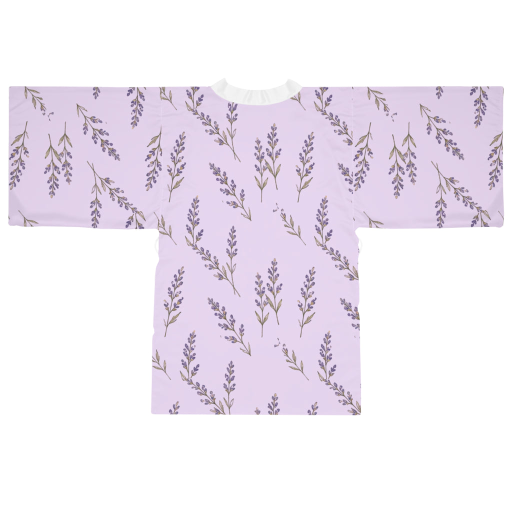 Lavender Sprig Kimono Robe