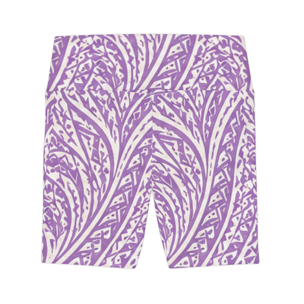 Lilikoi & Ulu (Breadfruit) Women's Workout Shorts — Tropical Athletic AOP