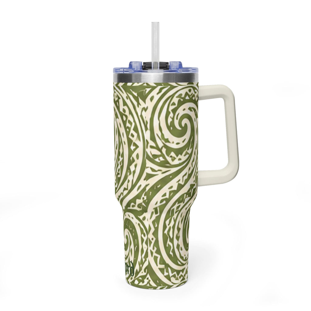 40oz Vacuum Tumbler — Kaneohe Spiral Design