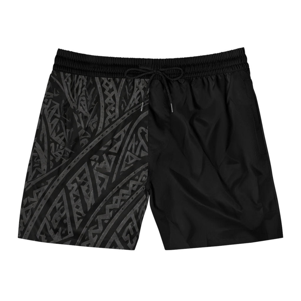 Relentless Tribal Swim Shorts — Men's Mid-Length Beach Trunks