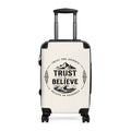 Trust & Believe Suitcase – Inspirational Travel Carry-On with 'Trust the Journey' Design
