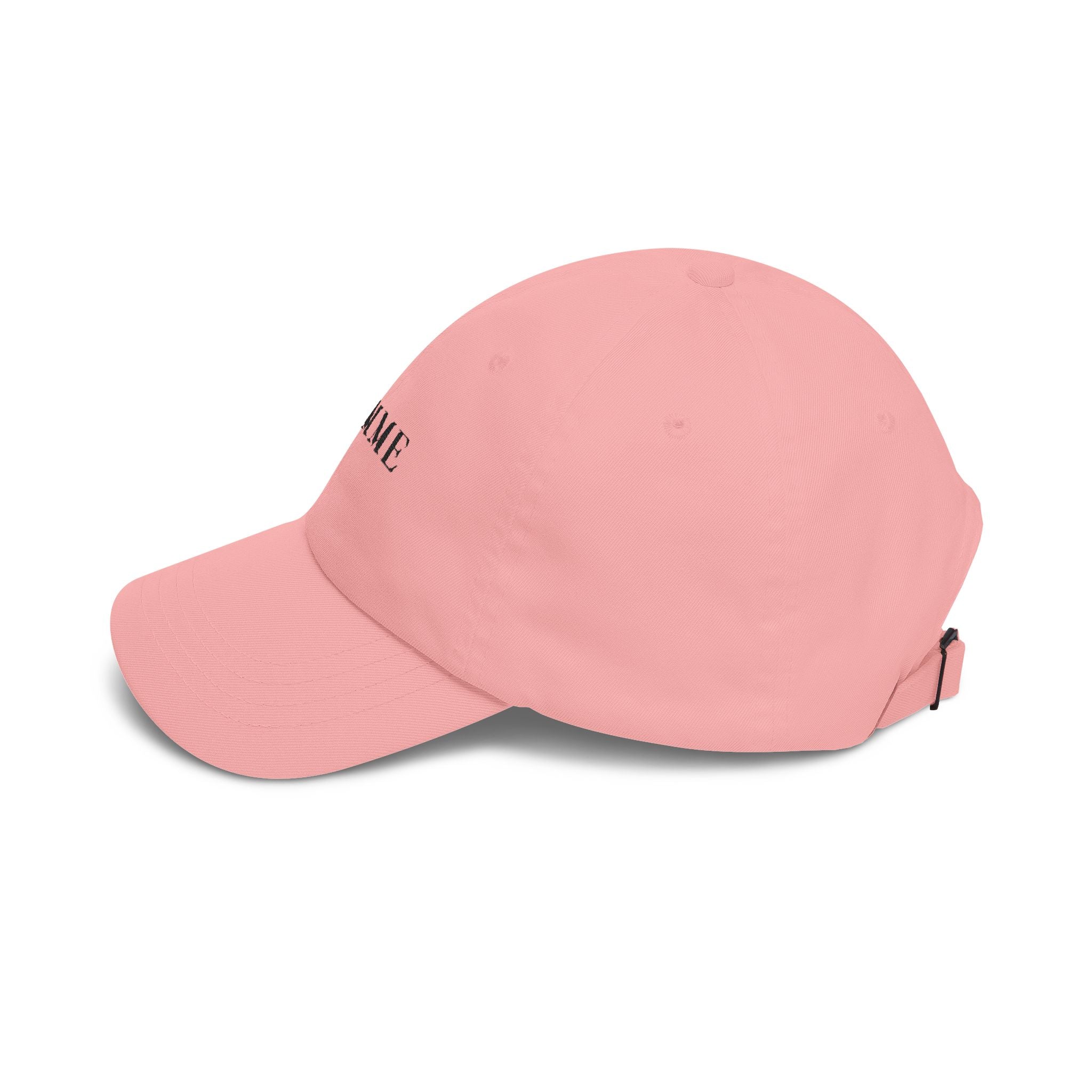 Femme Embroidered Dad Cap — Pink Casual Baseball Hat
