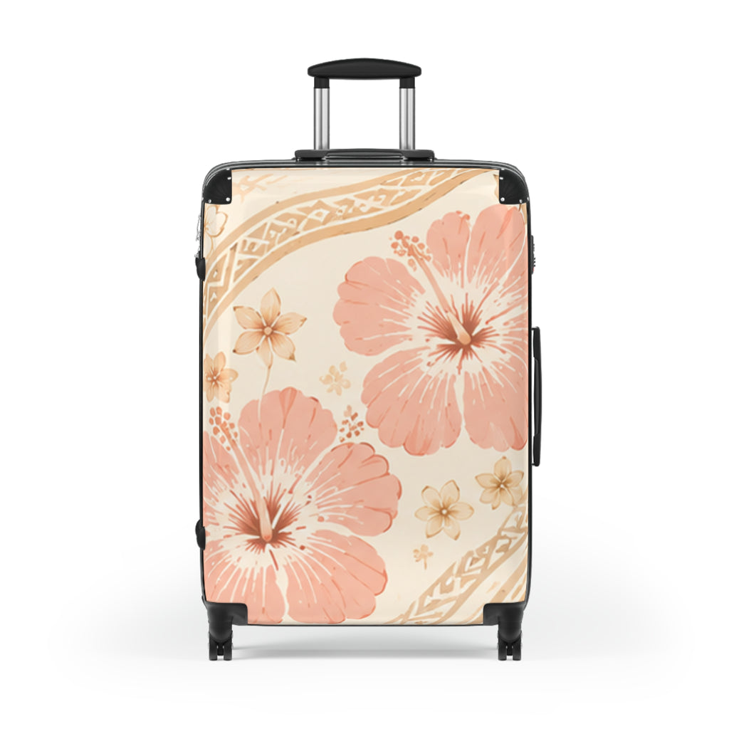 Island Bloom Hibiscus Suitcase — Tropical Floral Travel Case