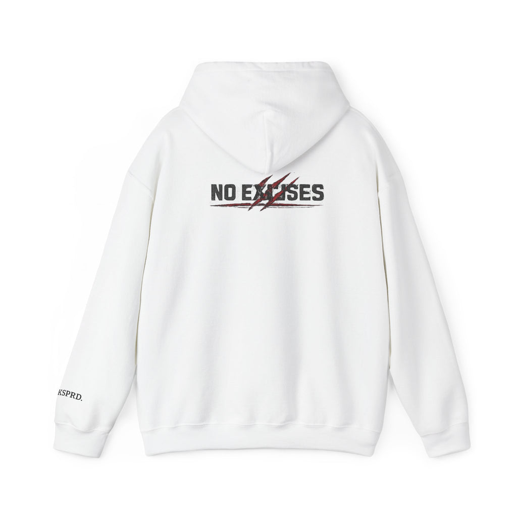 No Excuses Hoodie — Minimalist Motivational Pullover