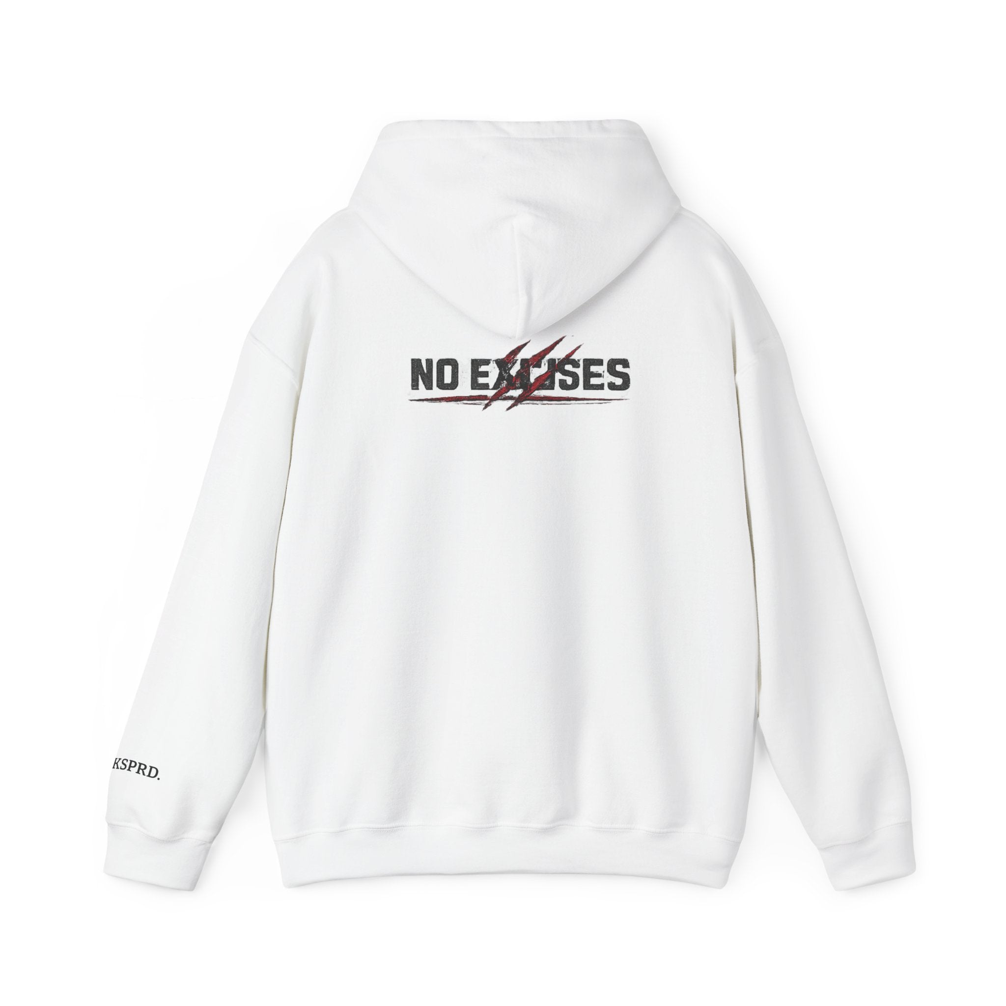 No Excuses Hoodie — Minimalist Motivational Pullover