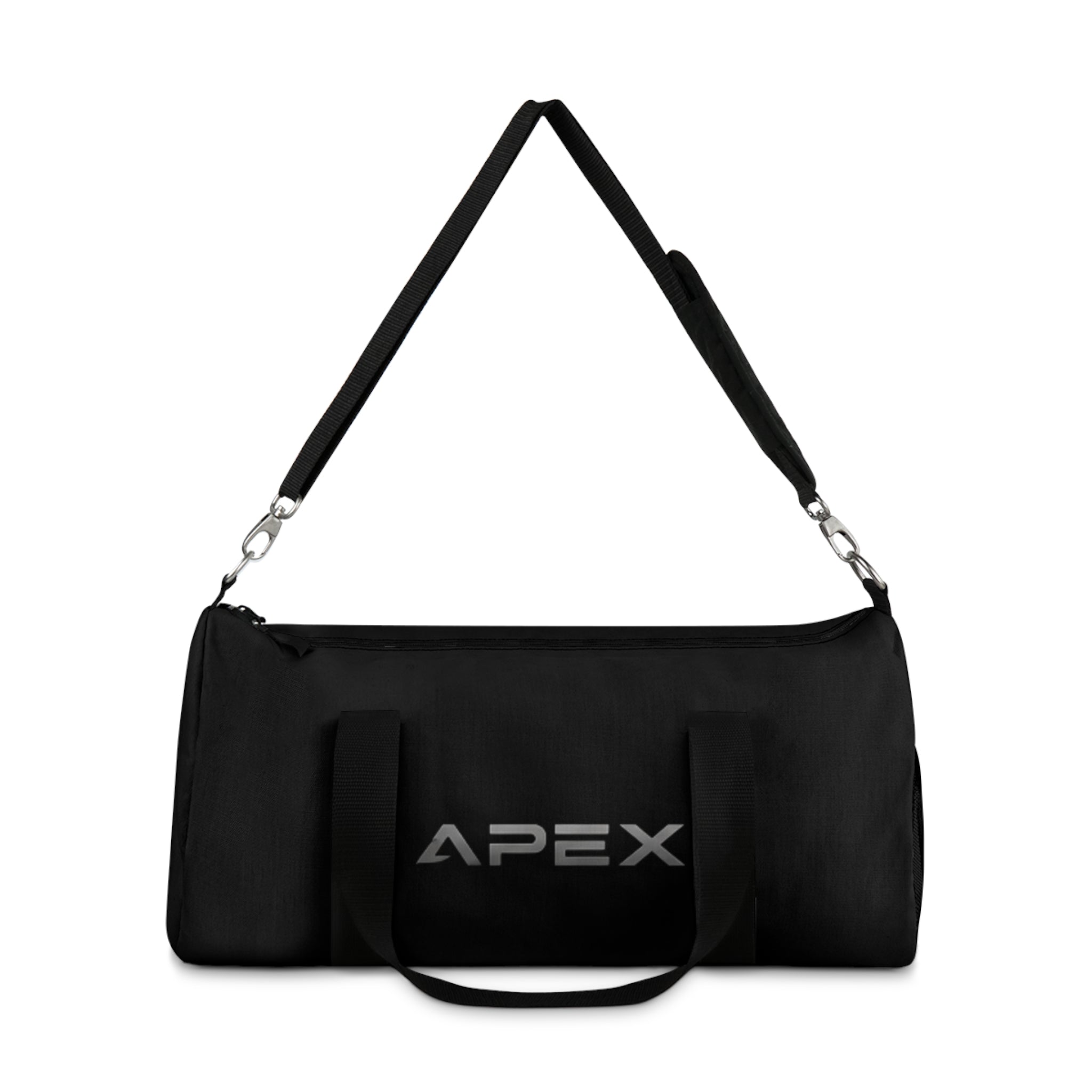 Apex Black Travel Duffel Bag — Durable Gym & Weekend Carryall