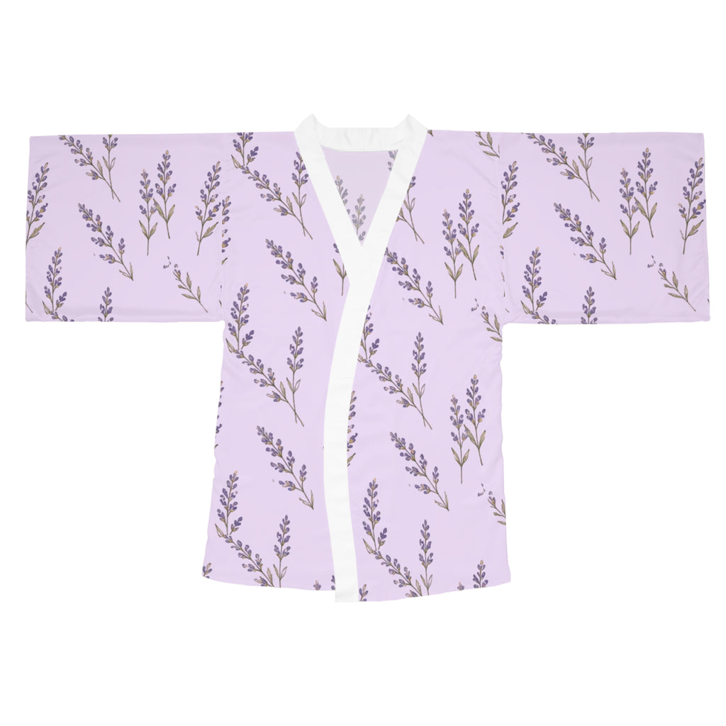 Lavender Sprig Kimono Robe