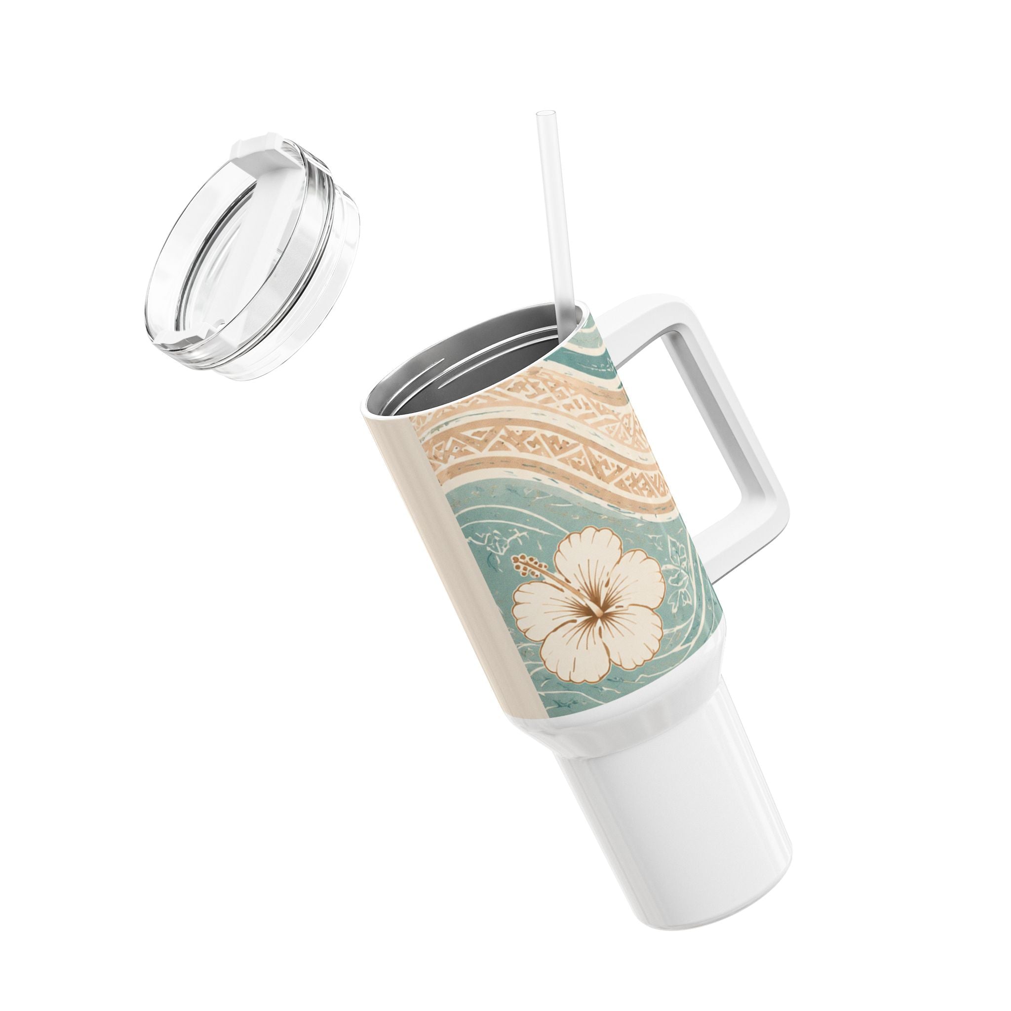 Personalized 40oz Tumbler — 'moana grace' Sea Turtle Ocean Design