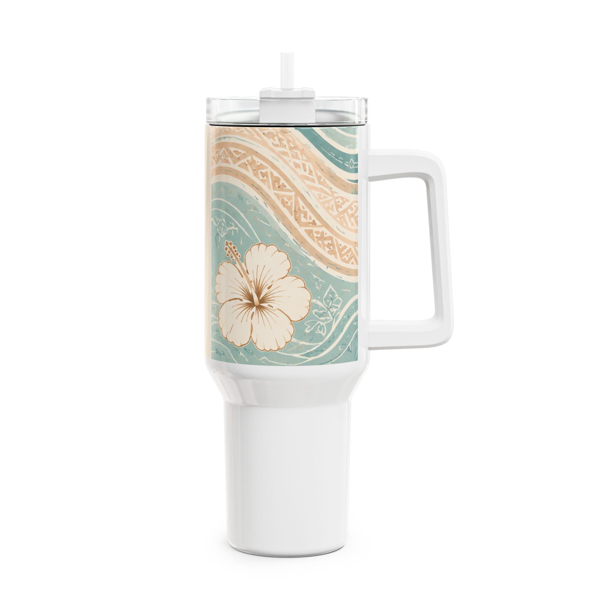 Personalized 40oz Tumbler — 'moana grace' Sea Turtle Ocean Design