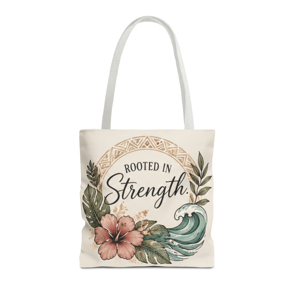 Rooted in Strength Niho Mano Shark Tooth Tribal Tote Bag