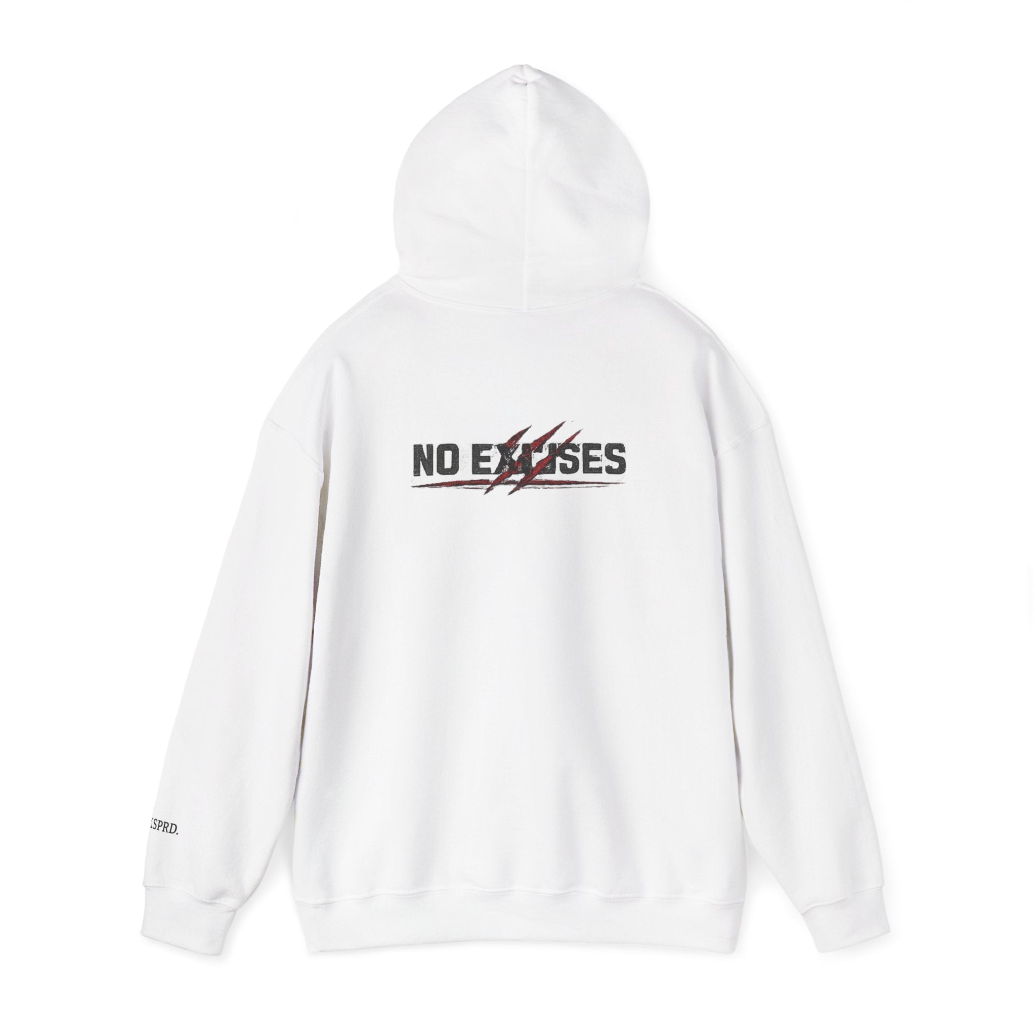 No Excuses Hoodie — Minimalist Motivational Pullover