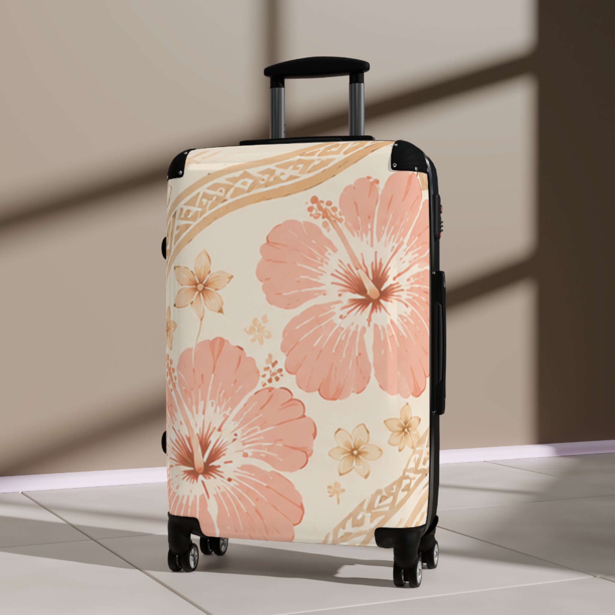 Island Bloom Hibiscus Suitcase — Tropical Floral Travel Case
