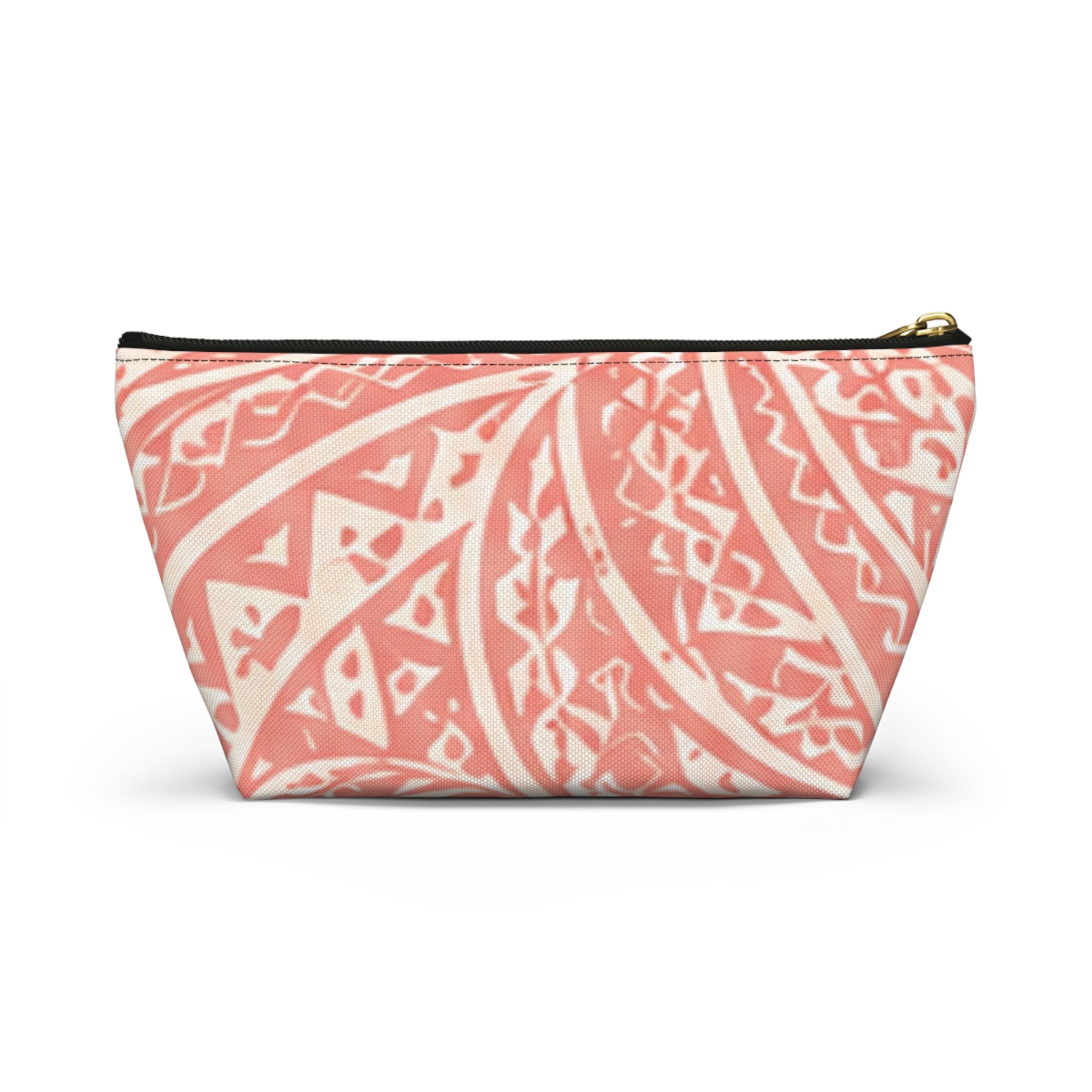 Maui Pink Lau Ti Leaf Accessory Pouch — T‑Bottom Travel Case