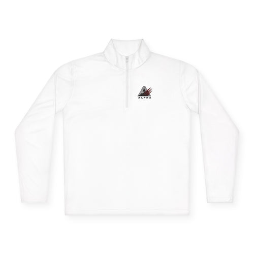 Alpha Logo Quarter-Zip Pullover — Minimal Athletic Half-Zip