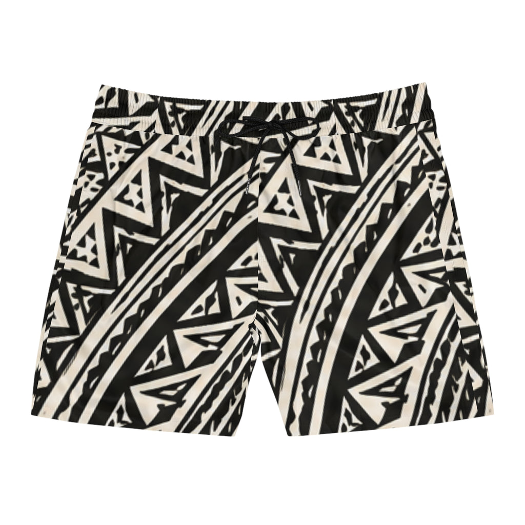 Night Shark Tooth Tribal Swim Shorts