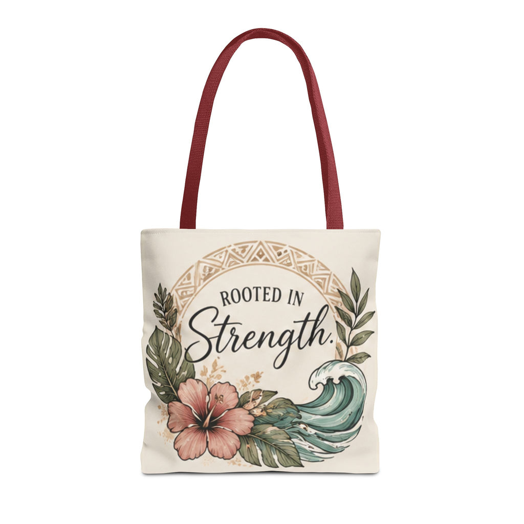 Rooted in Strength Niho Mano Shark Tooth Tribal Tote Bag