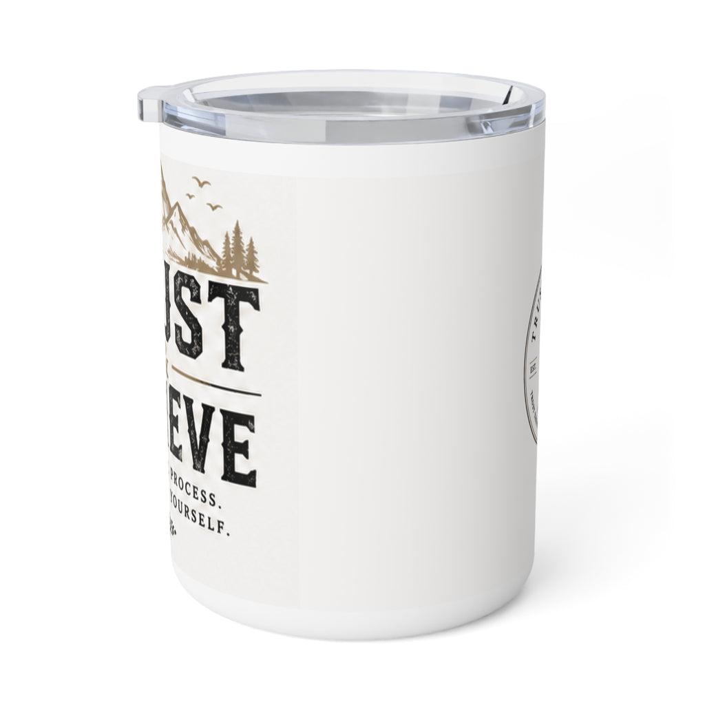 Insulated Coffee Mug - Trust the Process Camping Design (10oz)