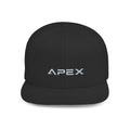 Apex Embroidered Flat Bill Snapback Hat — Stylish Black Streetwear Cap