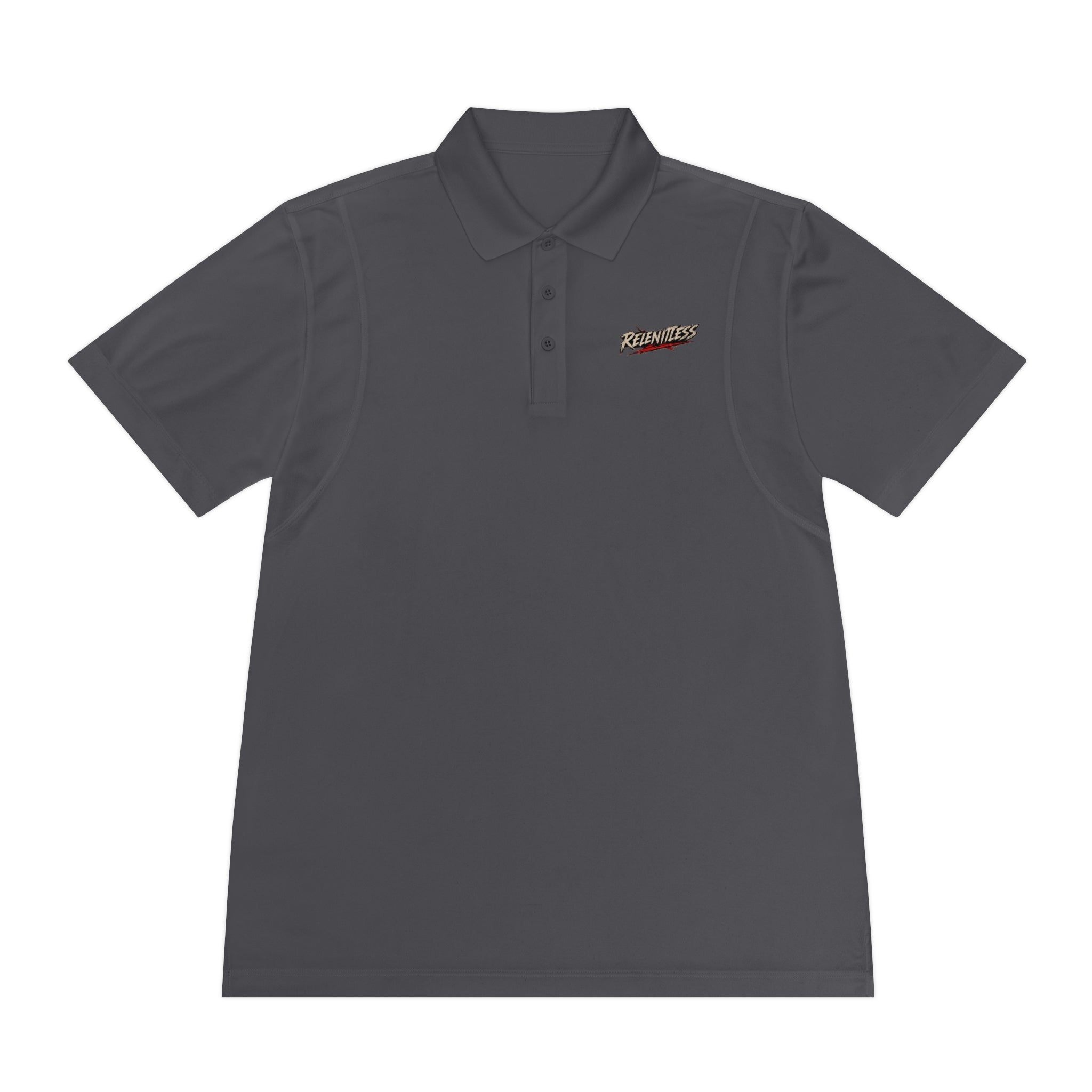 Men's Sport Polo — Retro Racing Script Chest Logo