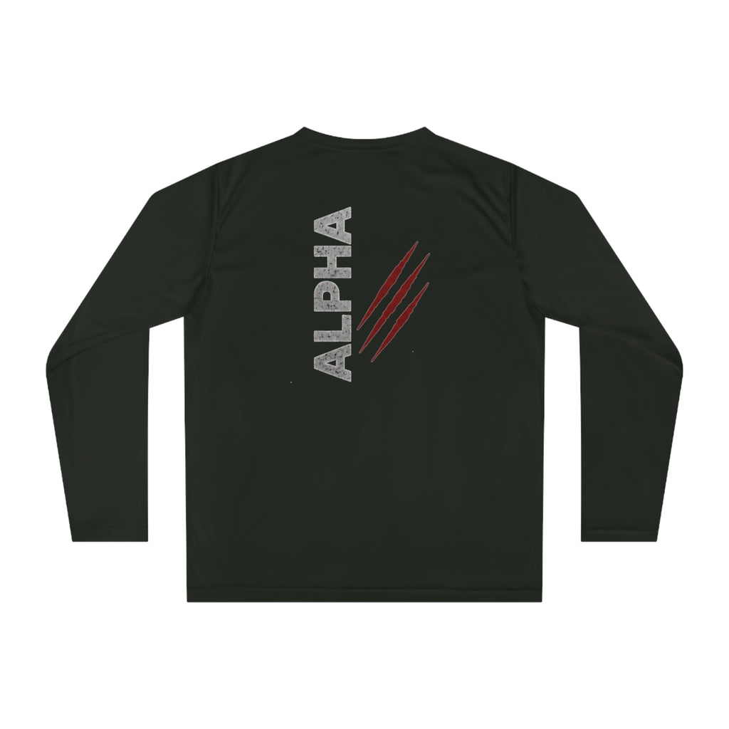 Alpha Performance Long Sleeve Shirt — 'alpha' Graphic