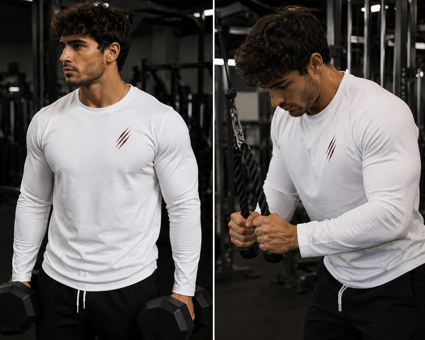 Alpha Performance Long Sleeve Shirt — 'alpha' Graphic