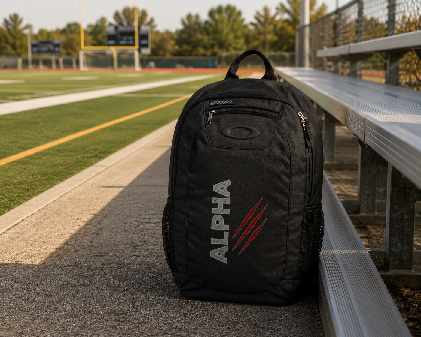 Alpha Enduro 20L Backpack — Rugged Everyday Pack with 'ALPHA' Text & Claw Mark Design