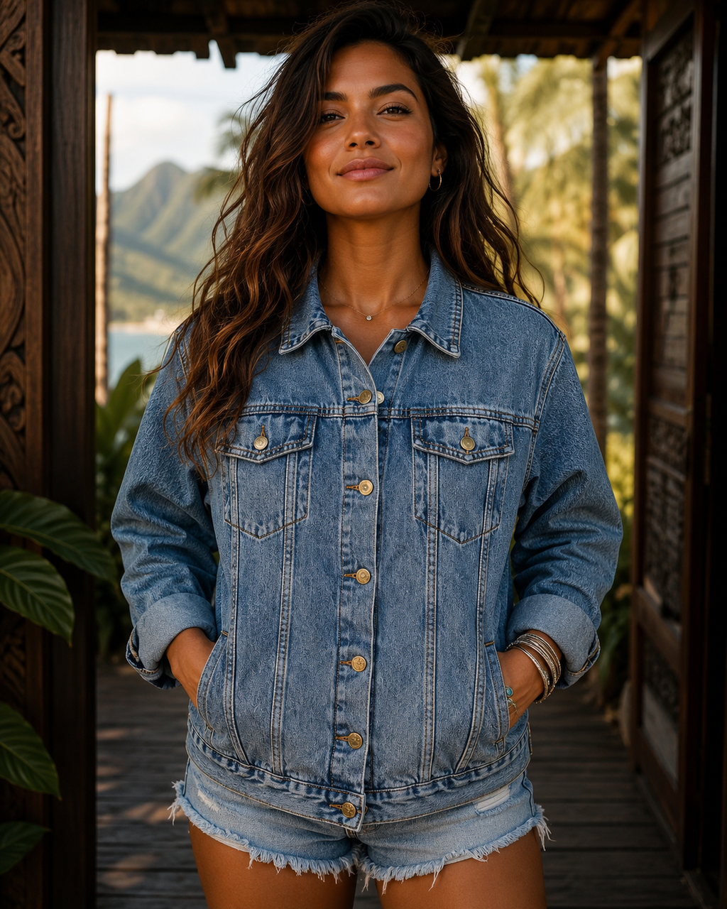 Classy With Backbone Denim Jacket — Women's Statement Jean Jacket