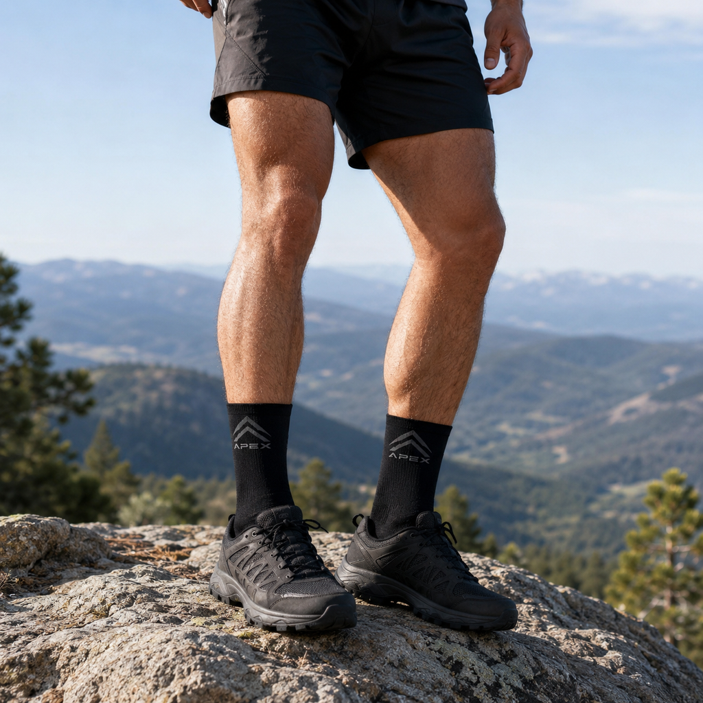 Apex Mid-Length Socks – Outdoor Fitness Performance Socks